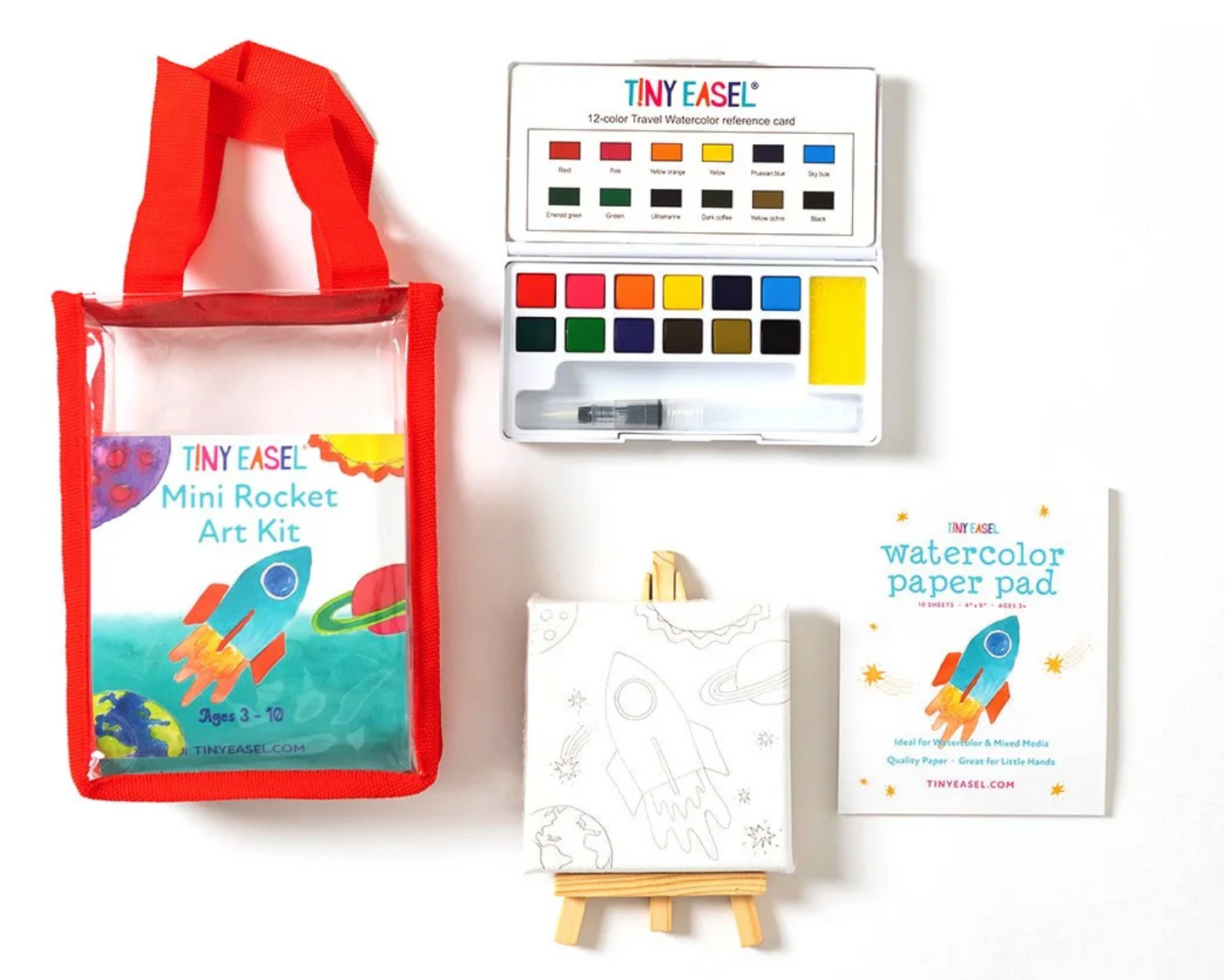 Tiny Easel Mini Art Kit: Rocket