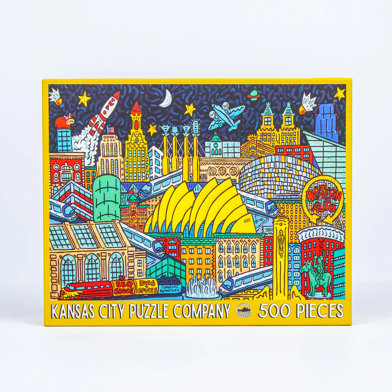 500 pc Kansas City Puzzle Company - Hello, KC! – Brookside Toy