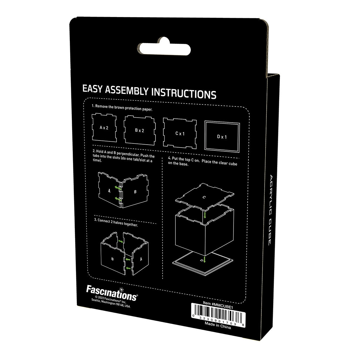 Metal Earth Acrylic Cube