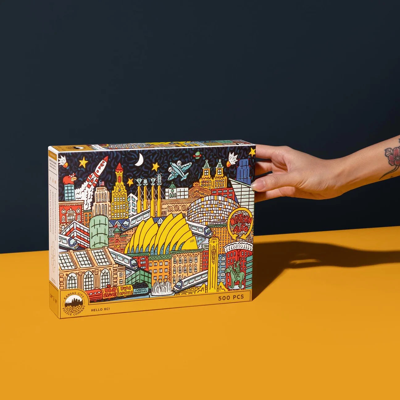 500 pc Kansas City Puzzle Company - Hello, KC!