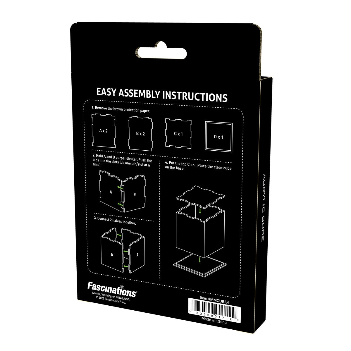 Metal Earth Acrylic Cube