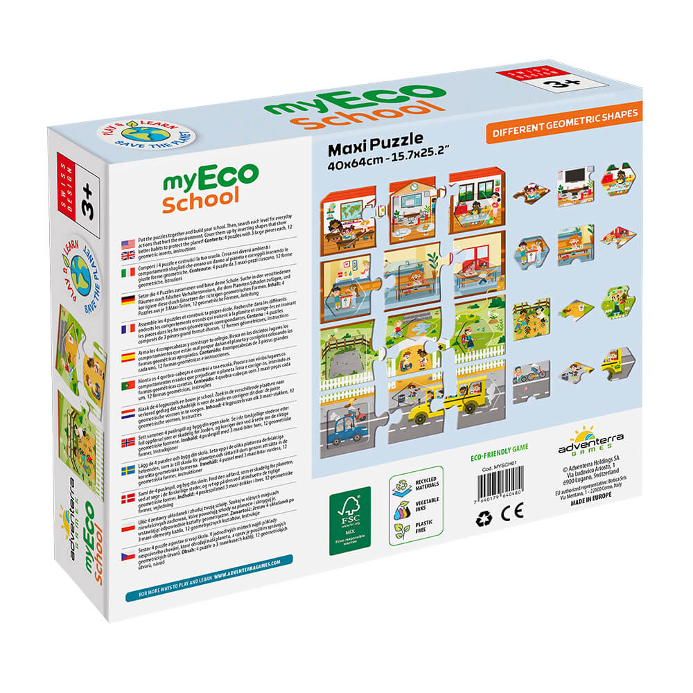 MyEco School 2-in-1 Jumbo Puzzle