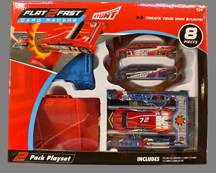 Flat 2 Fast Stunt: 2 pack play set