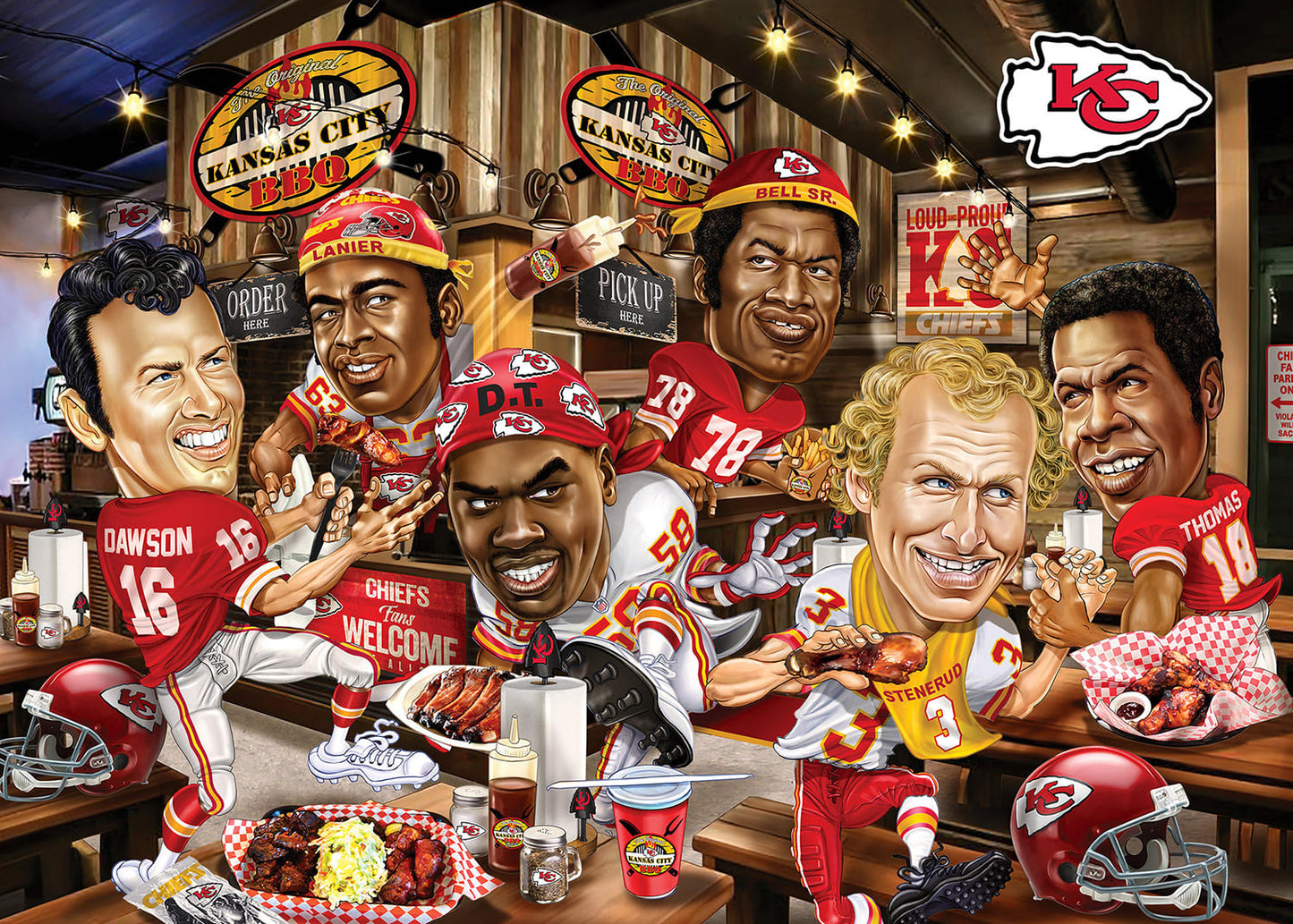 500 pc NFL Puzzle - Kansas City Chiefs All-Time Greats
