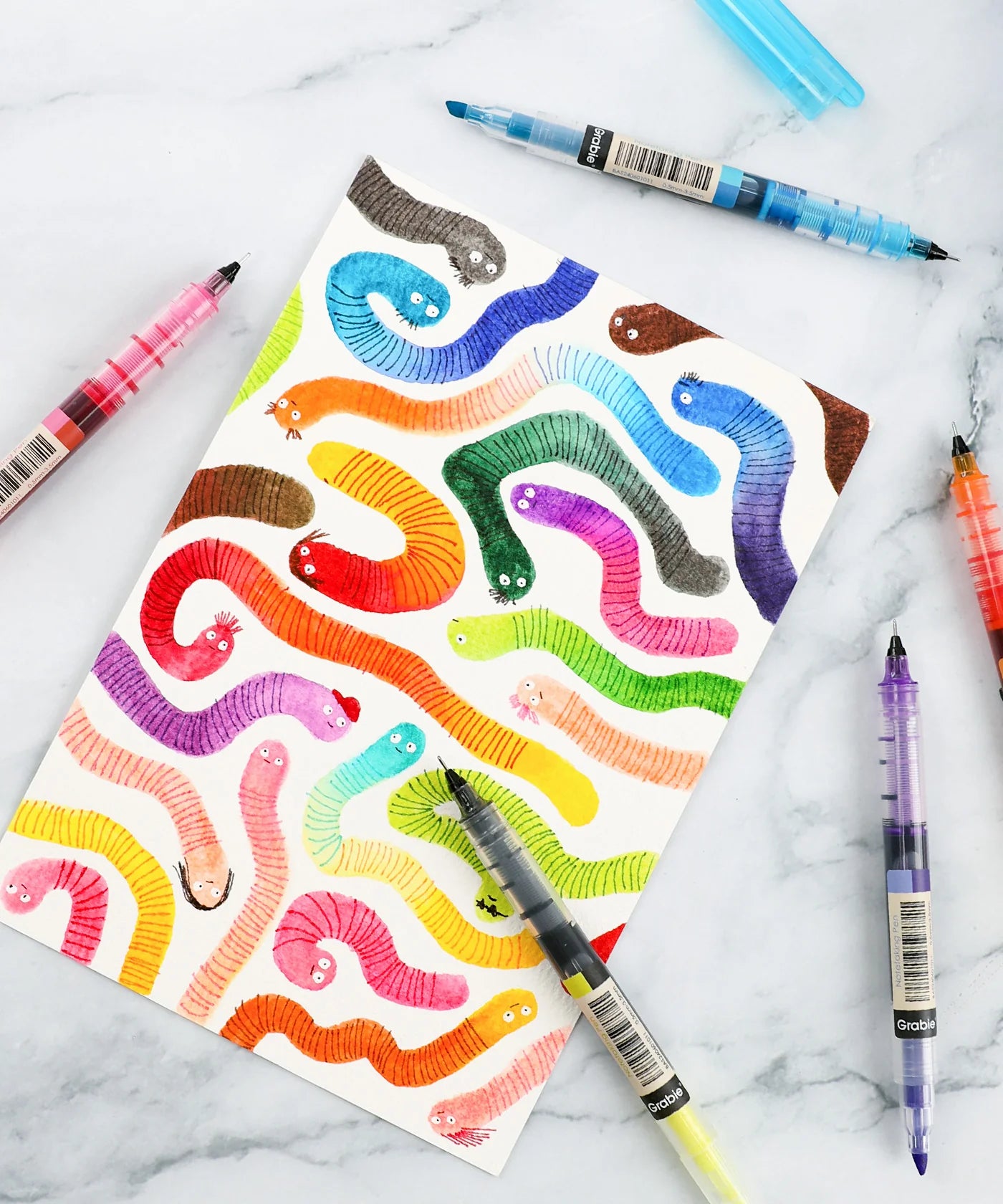 Grabie Dual-Tip Notetaking Pens