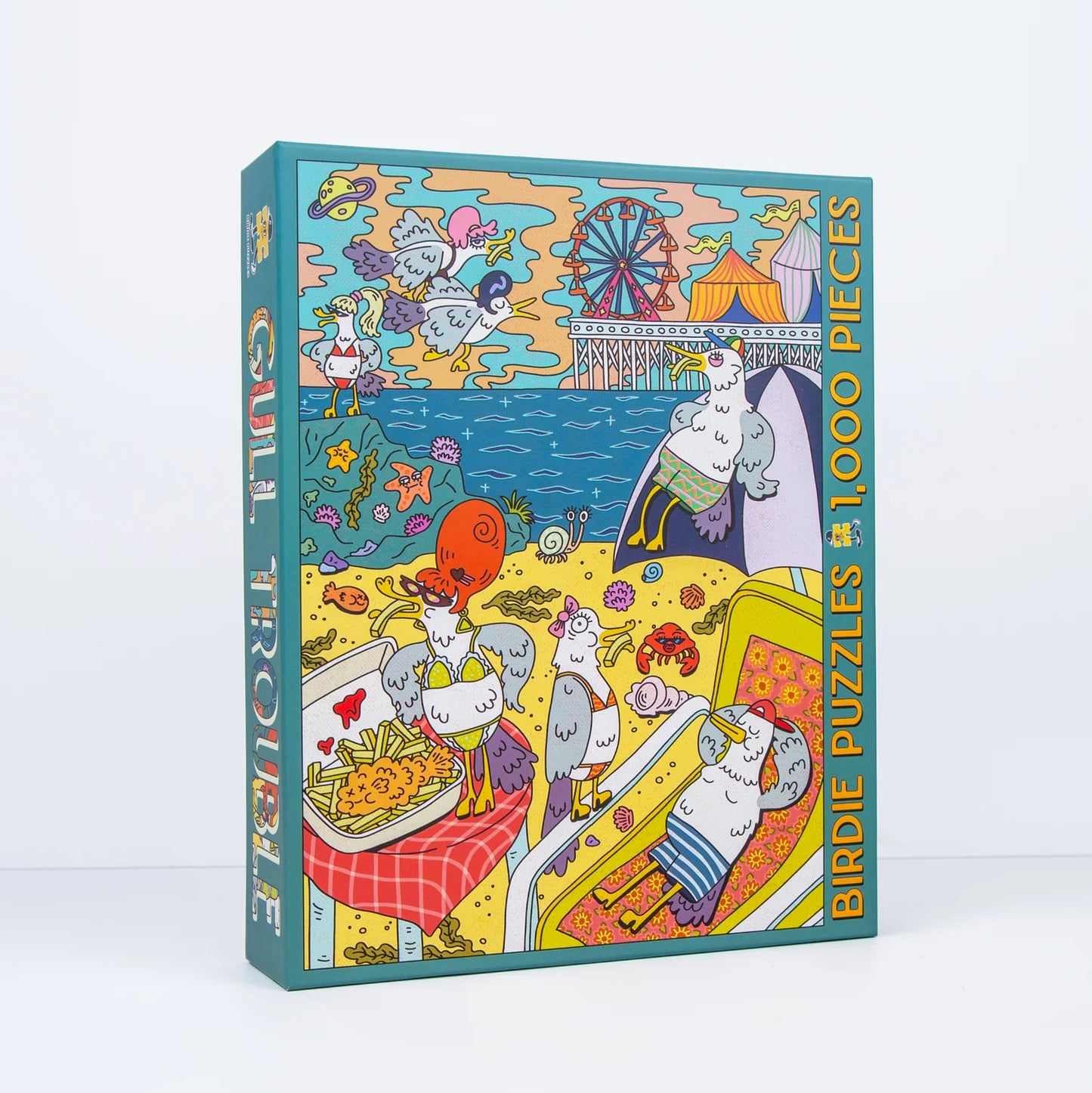 1000 pc Birdie Puzzle - Gull Trouble