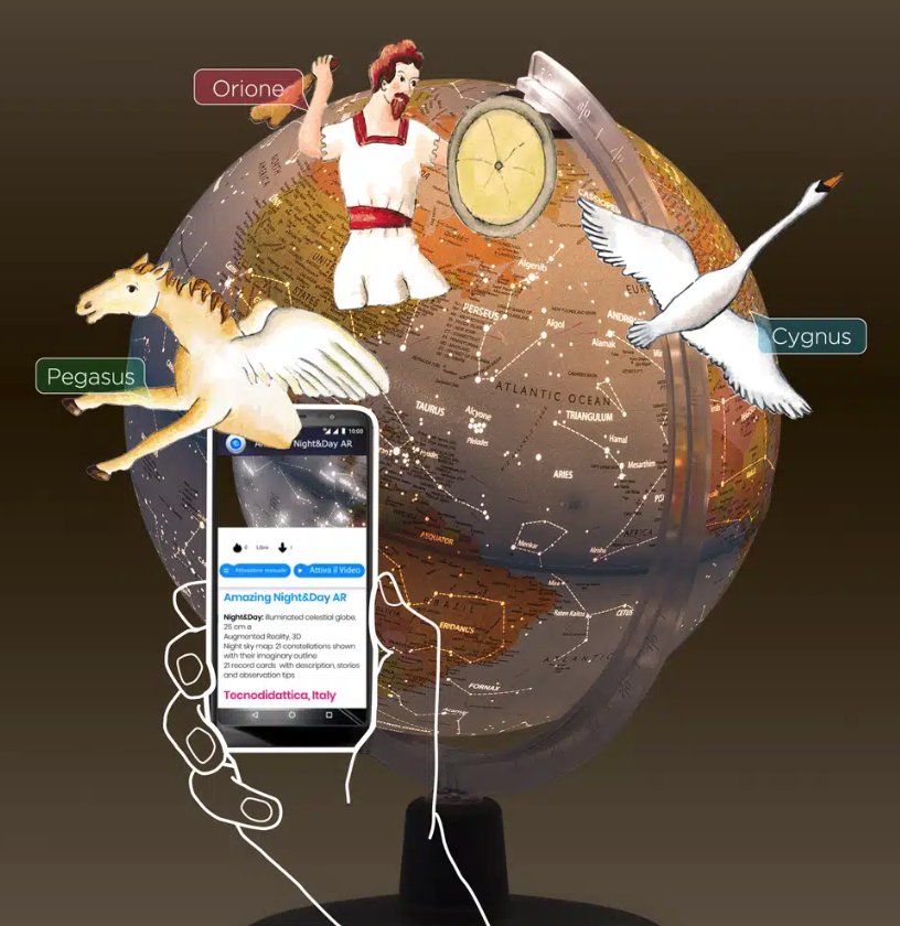 Astromomer 2 in 1 Globe with Augmented Reality