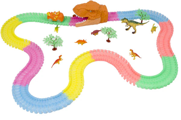Neon Glow Twister Tracks: Dino Series