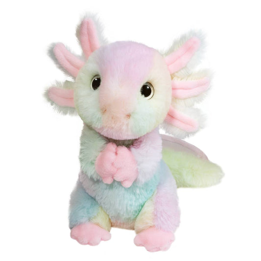 Douglas Plush Gillie Rainbow Mini Axolotl
