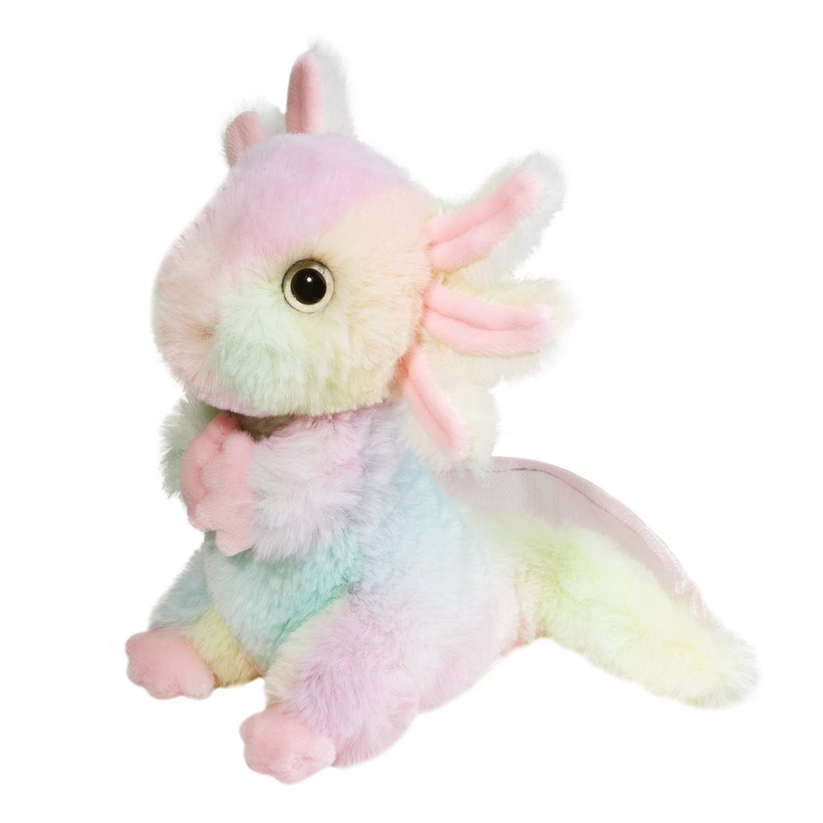 Douglas Plush Gillie Rainbow Mini Axolotl