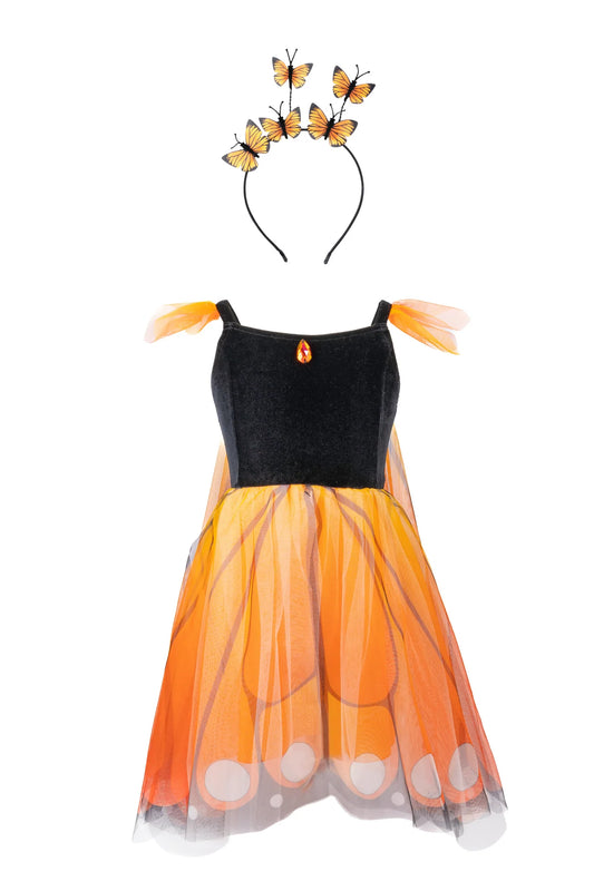 Butterfly Twirl Dress with Headband: Size 5-6