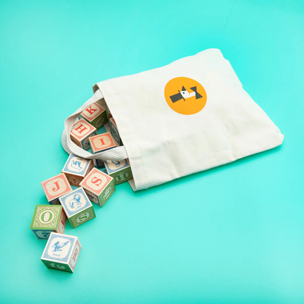 Uncle Goose Classic ABC Blocks w/ canvas bag