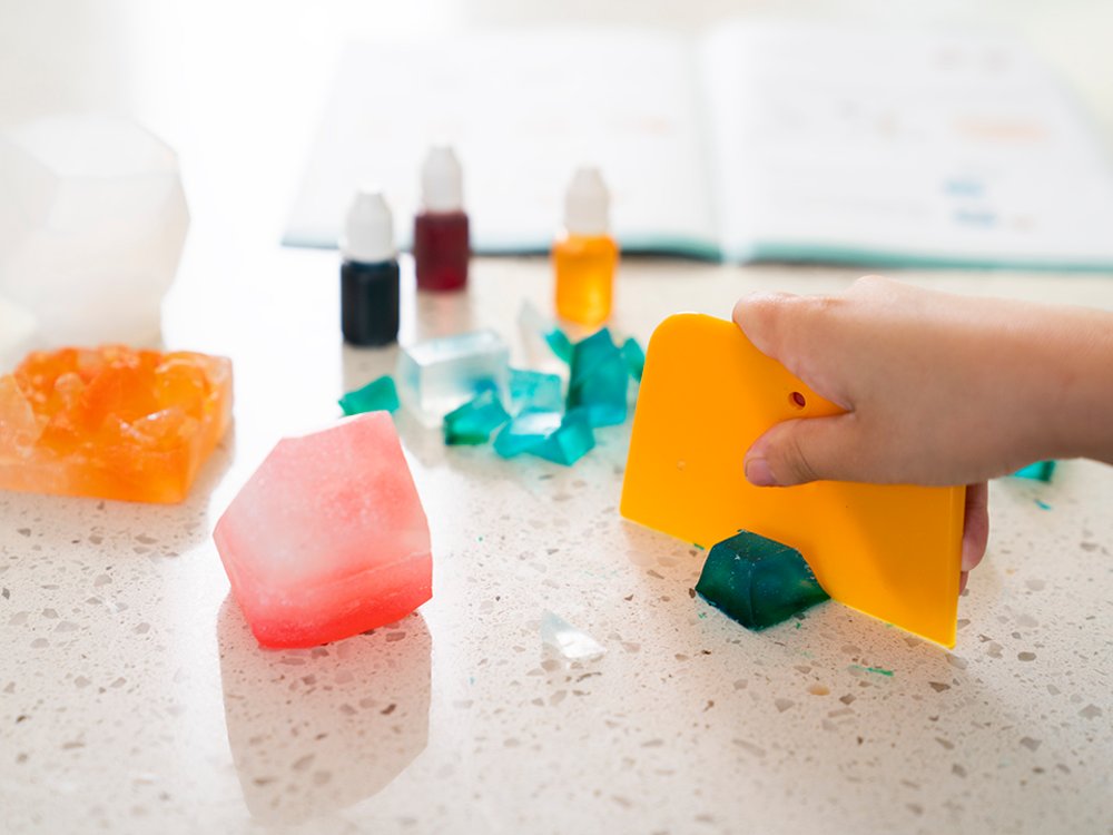 Crystal Ombre Soap Making