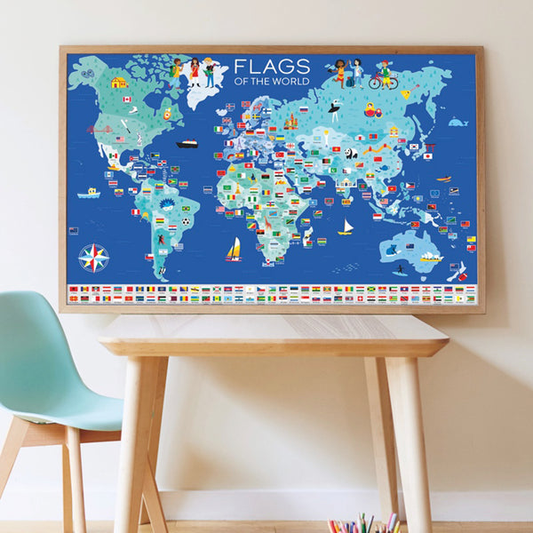 Flags Of The World Sticker Poster