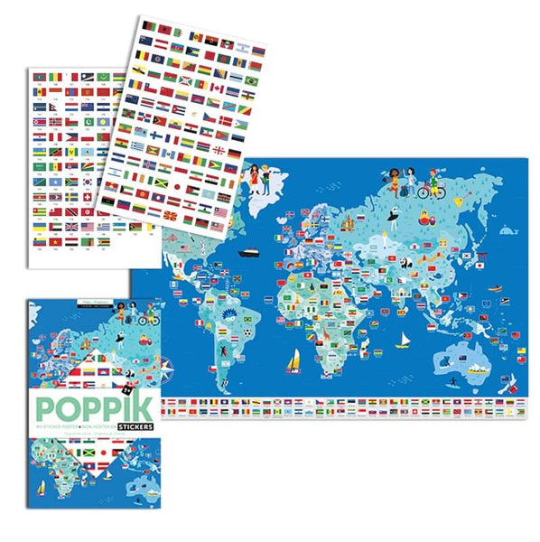 Flags Of The World Sticker Poster