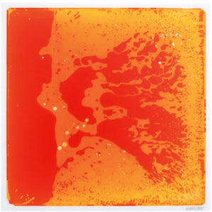 Orange Liquid Floor Tile