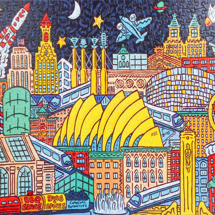 500 pc Kansas City Puzzle Company - Hello, KC!
