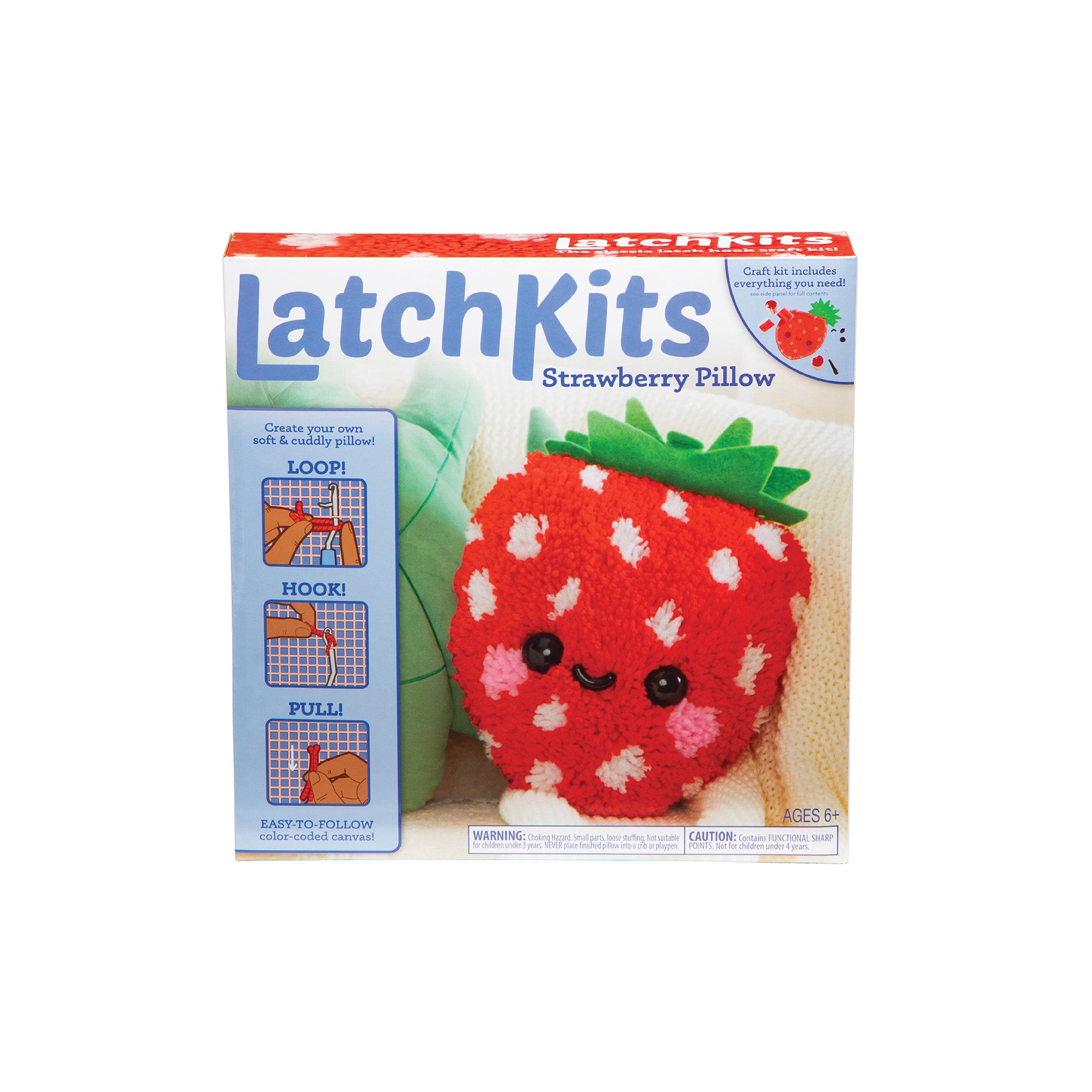 LatchKits Strawberry Pillow Brookside Toy & Science