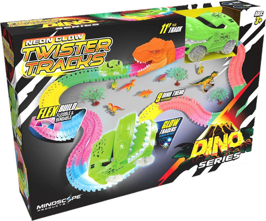 Neon Glow Twister Tracks: Dino Series