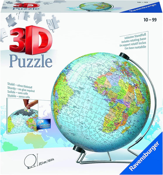 3D Puzzle 540pc Globe Puzzle