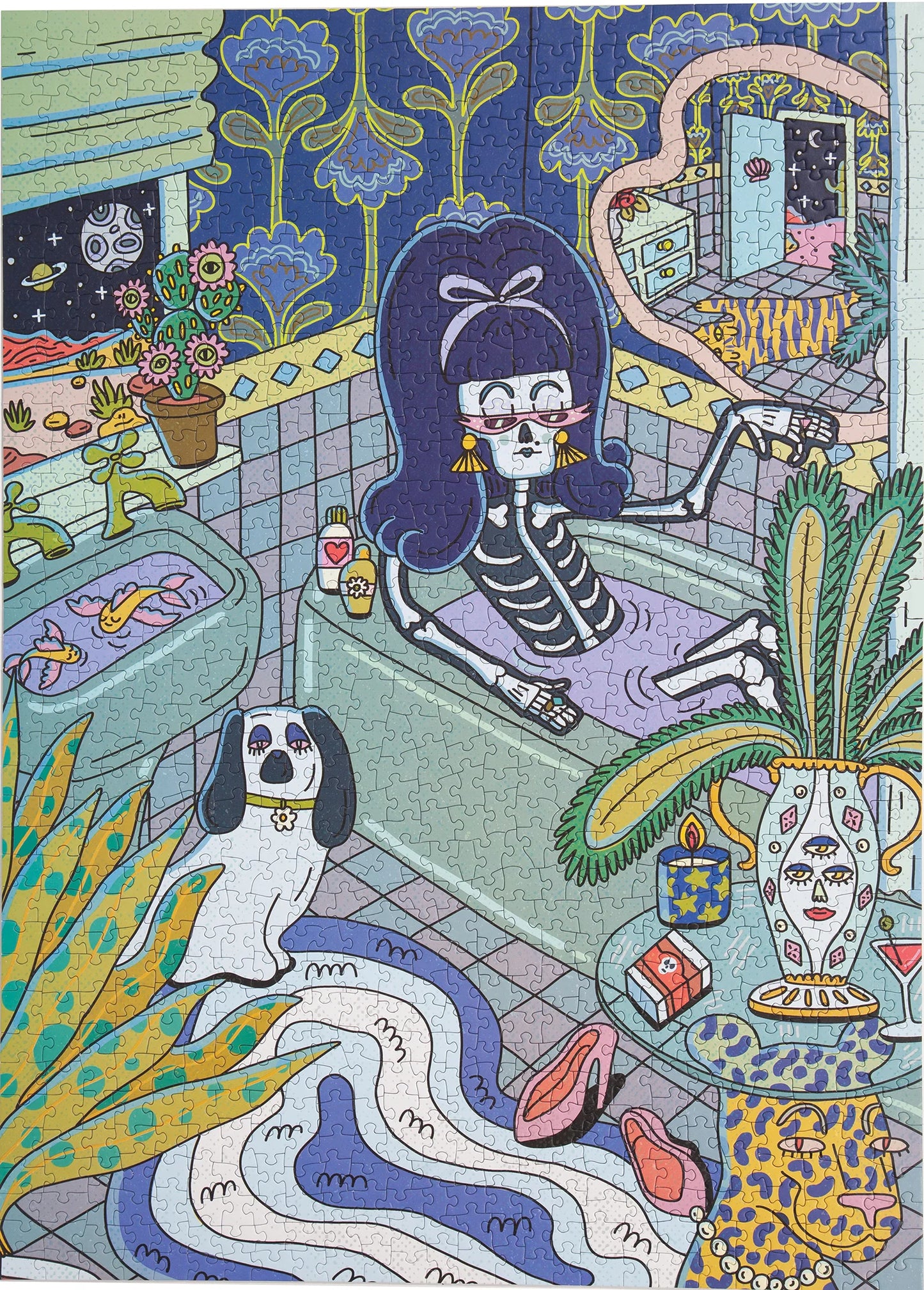 1000 pc Birdie Puzzle - Moonlight