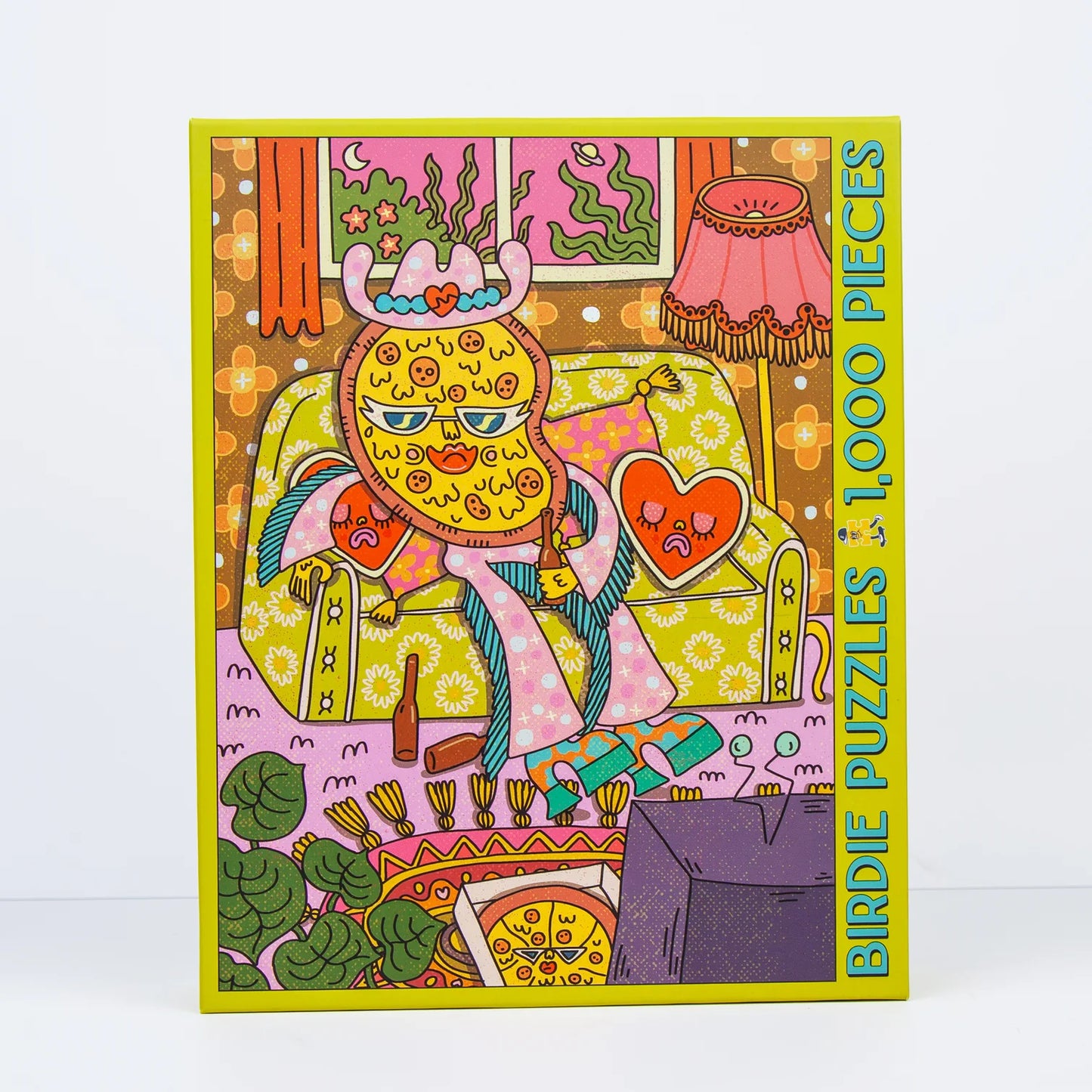 1000 pc Birdie Puzzle - Pizza For One