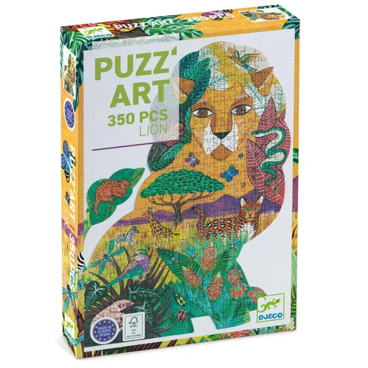 350 pc Puzz'Art: Lion - Djeco Puzzle