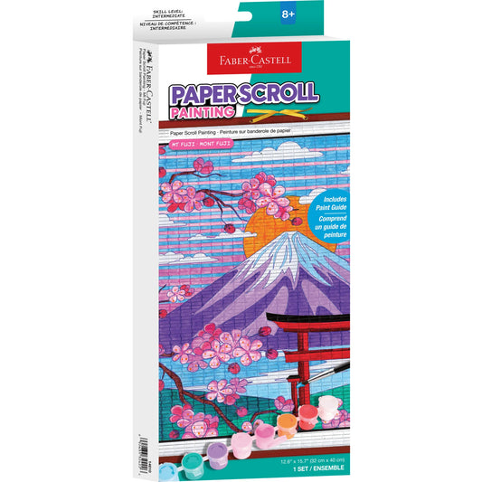 Paper Scroll Painting - Mount Fuji