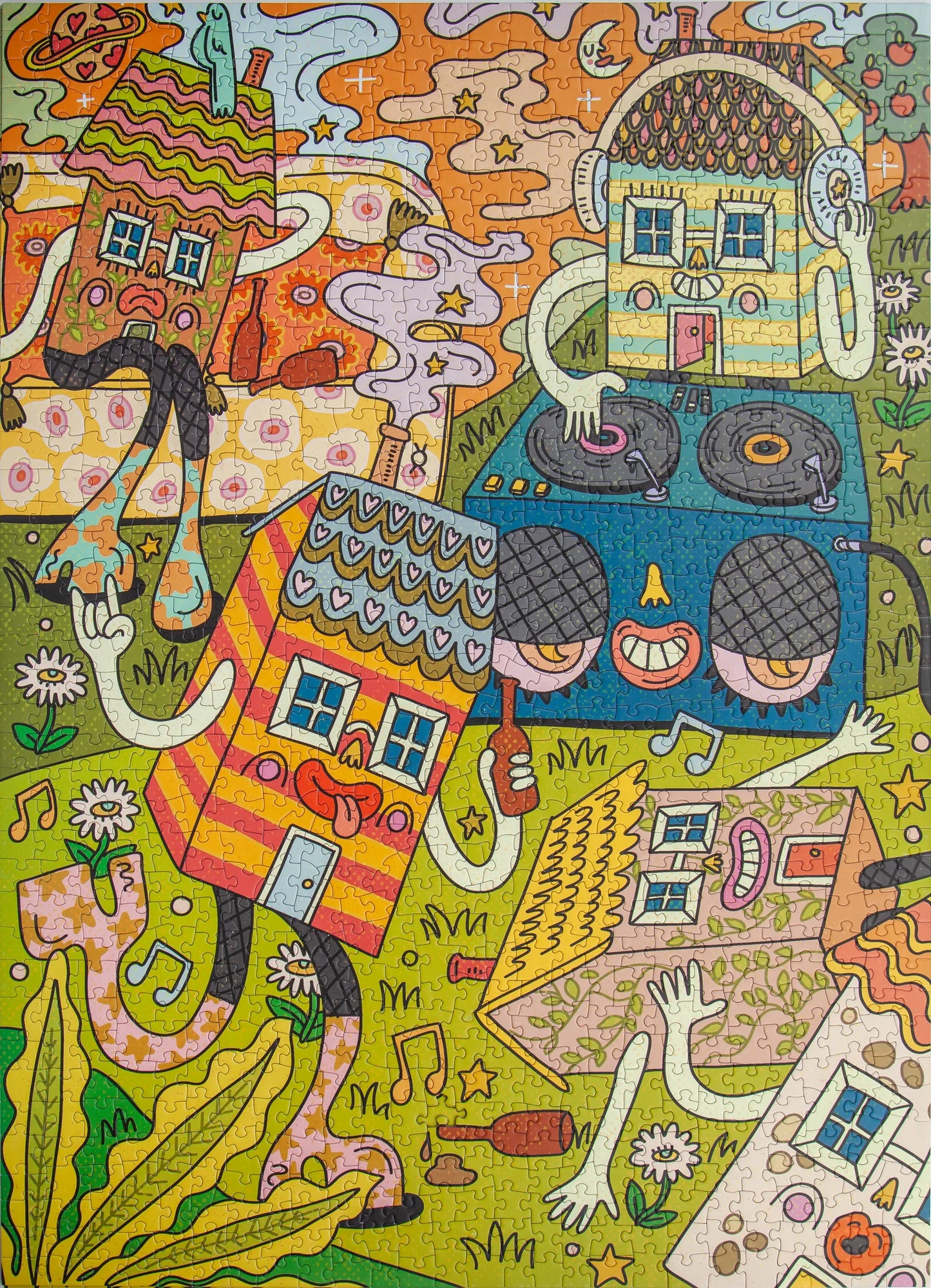 1000 pc Birdie Puzzle - House Party