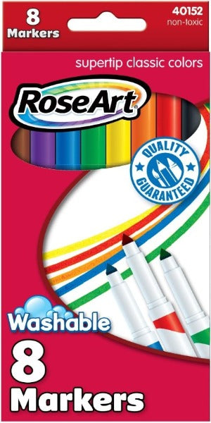 8 Supertip Washable Markers