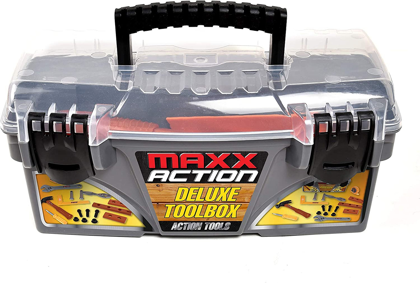 18 pc Deluxe Toolbox Action Tools